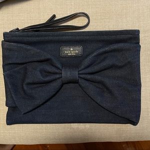 Kate Spade denim clutch